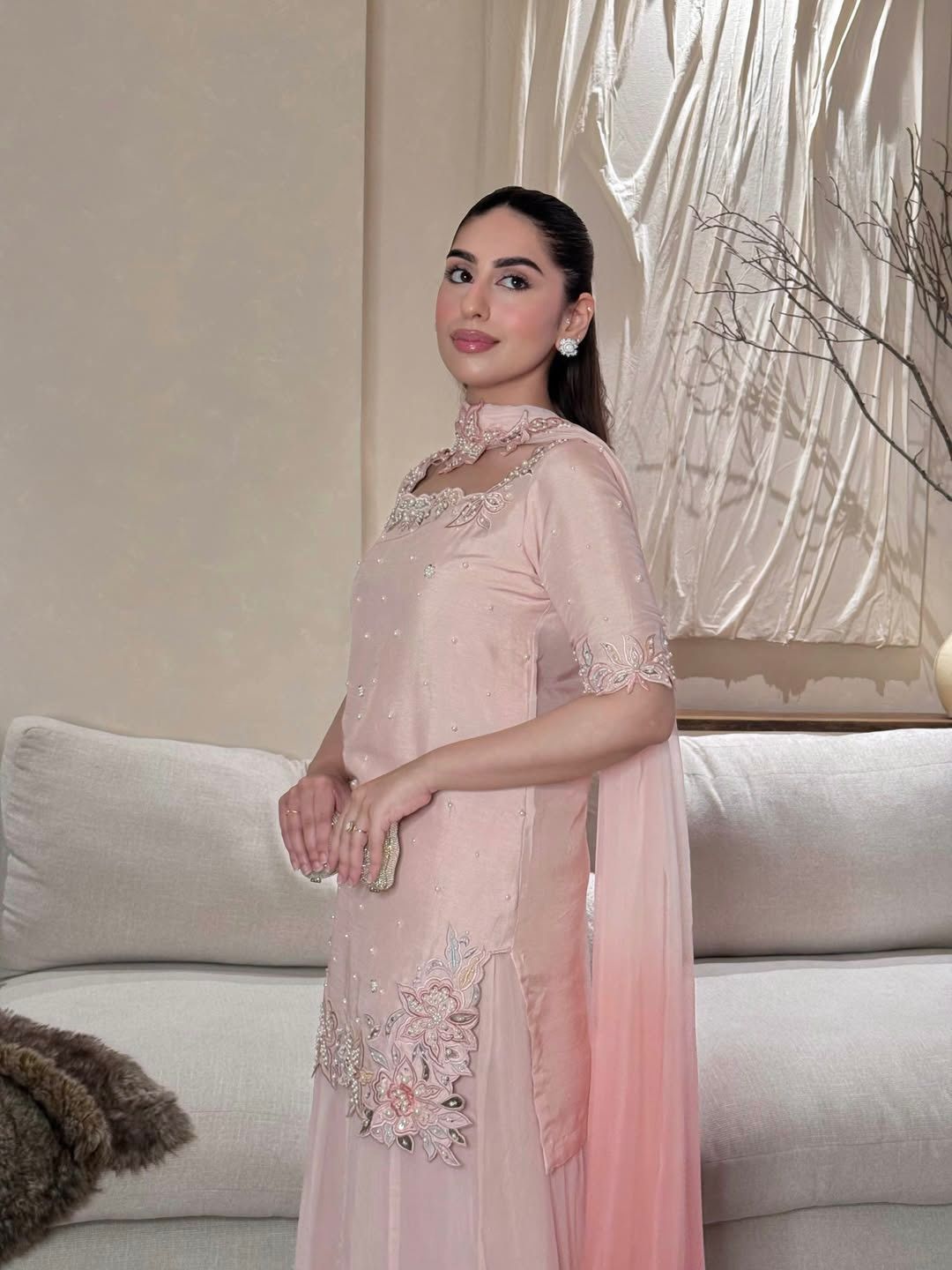 Blush Royale Sharara Set