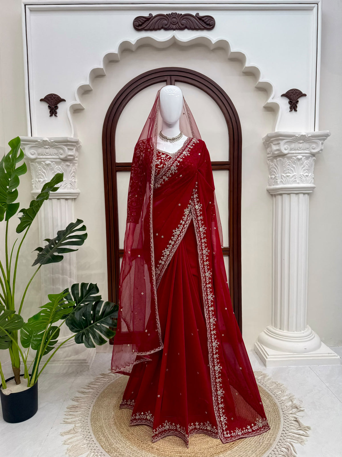 Bold & Beautiful Red Saree