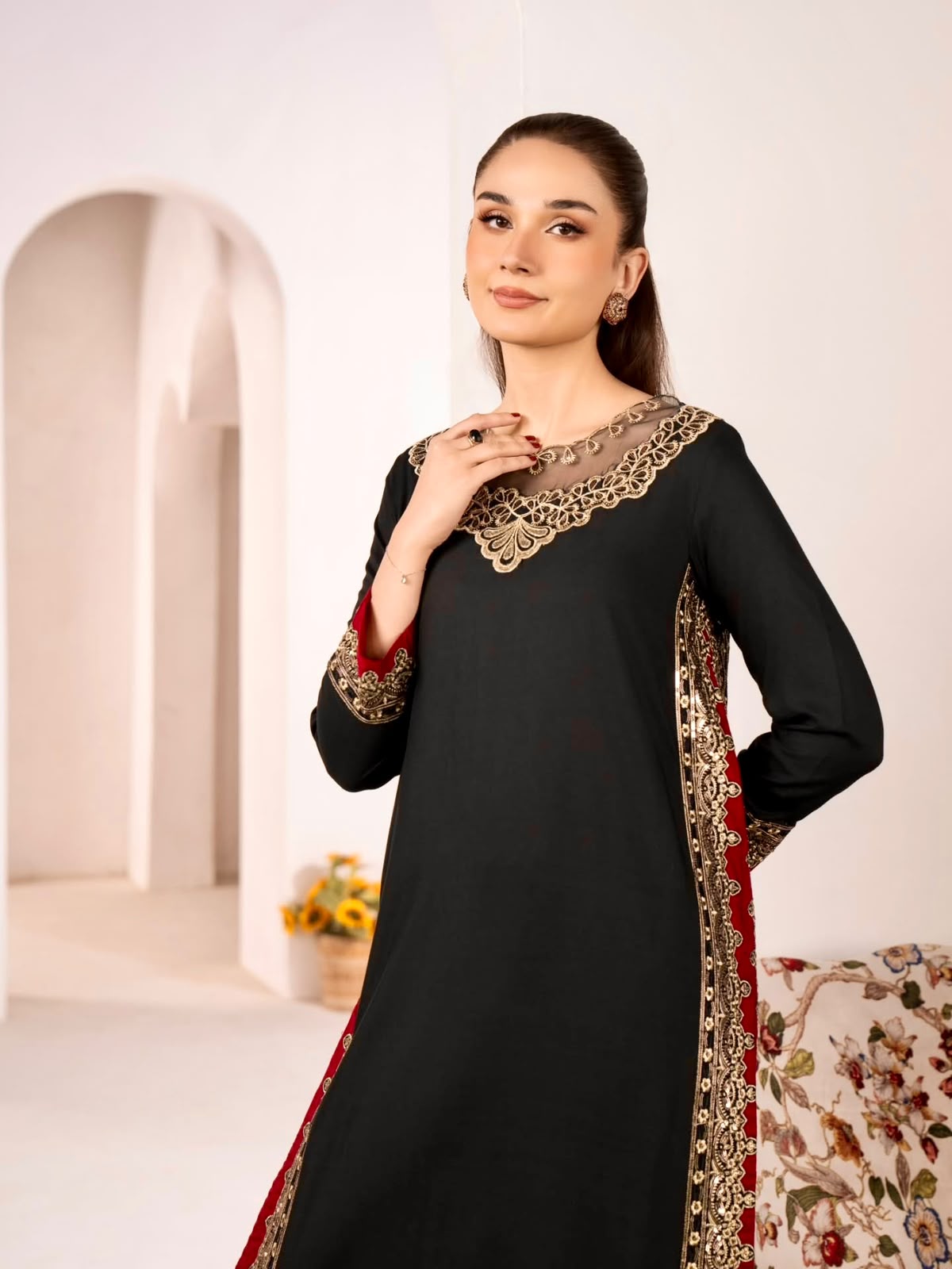 Chanderi Designer Suit Set