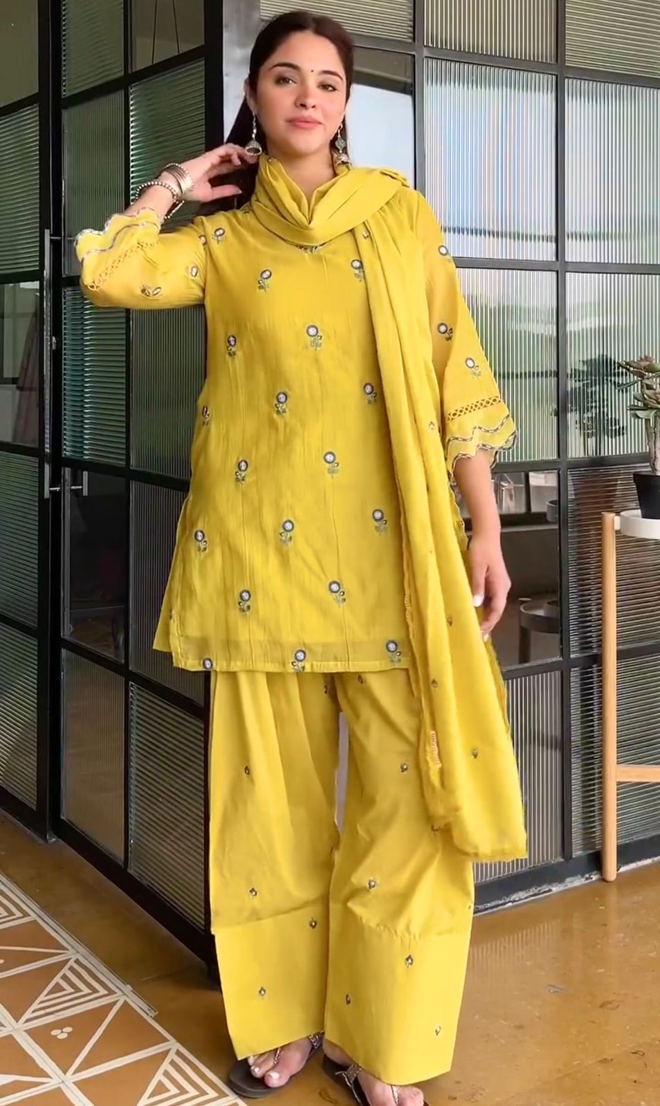 Chandheri Farshi Palazzo Set