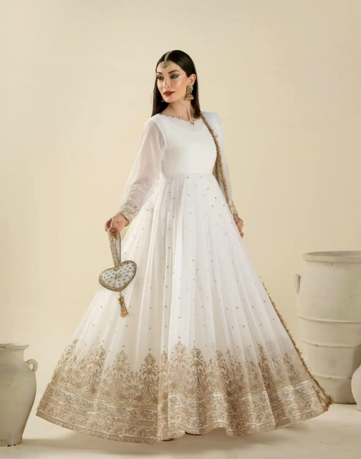 Cinderella White Gown Set