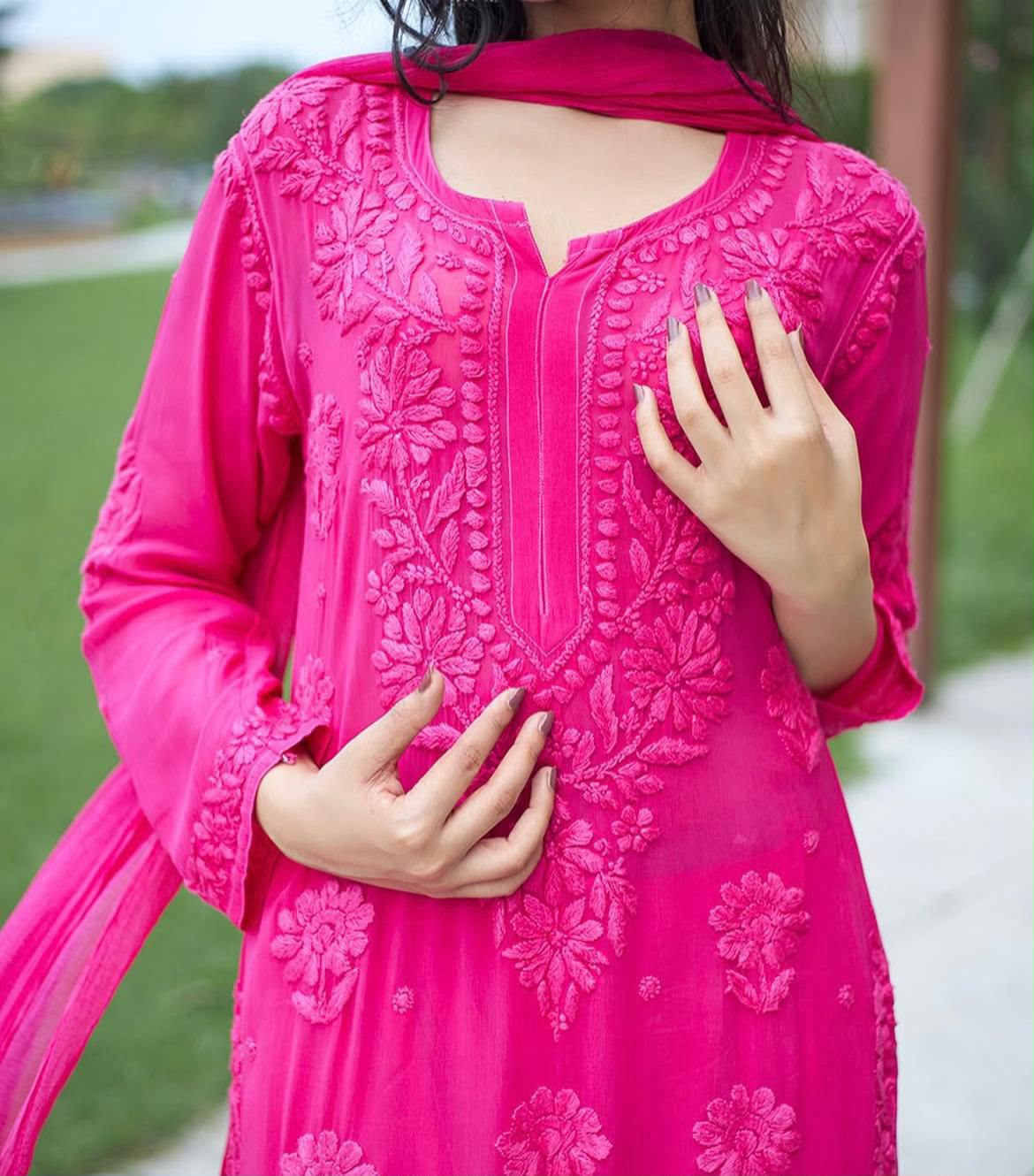 Designer Faux Georgette Suit Set