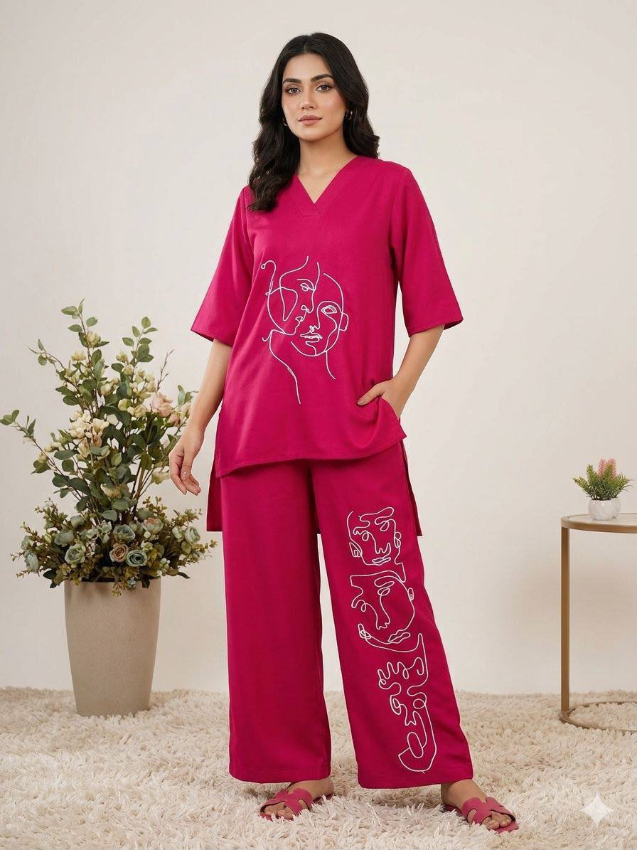 Embroidered Co-ord Set