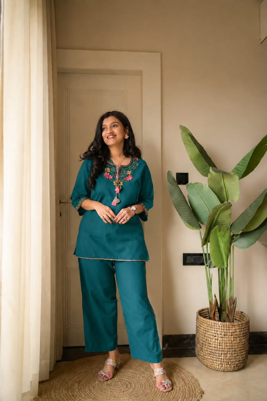 Embroidered Co-ord Set