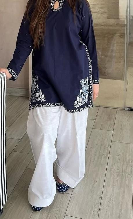 Embroidered Cotton Co-ord Set