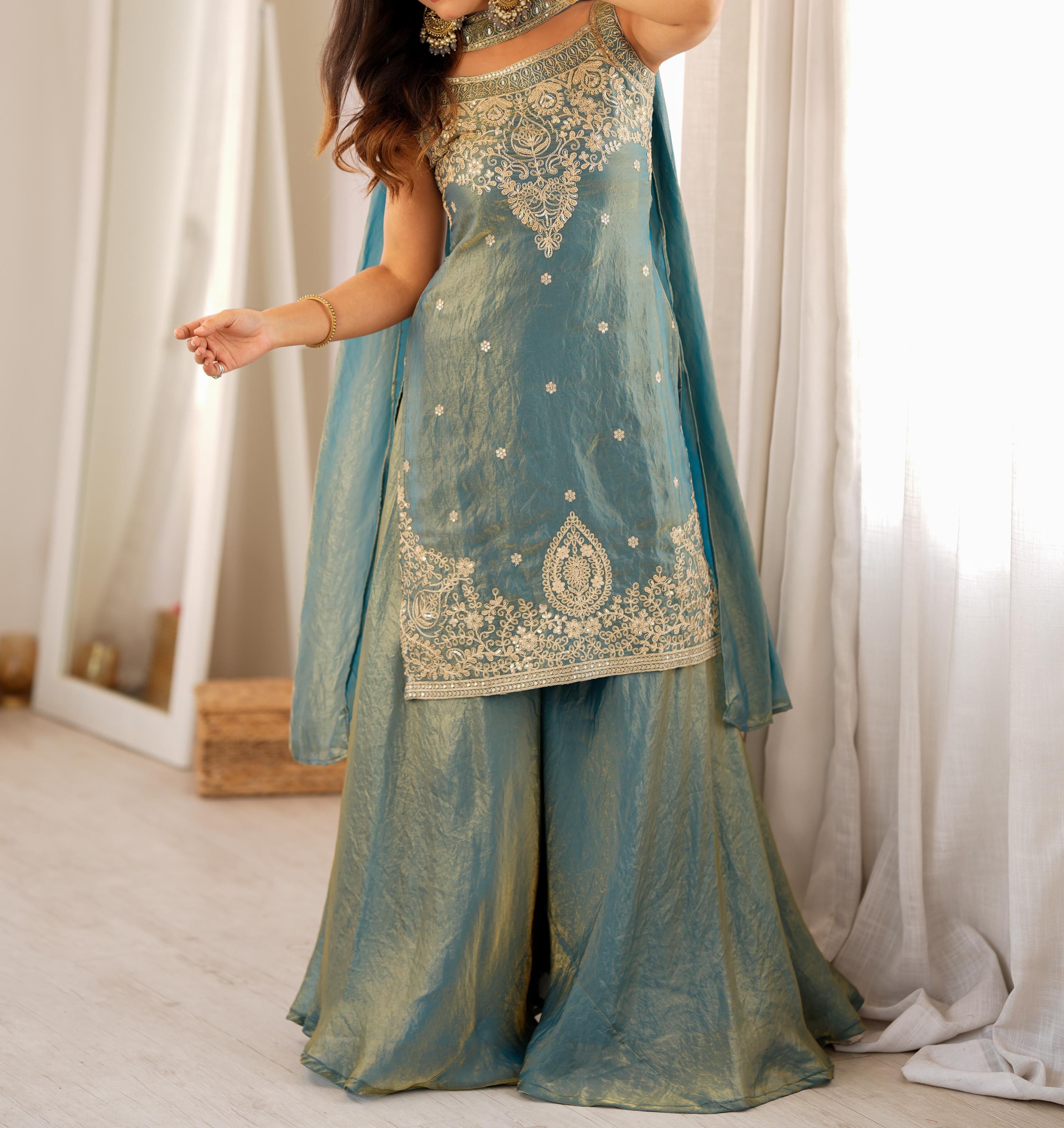 Fendi Silk Sharara Set