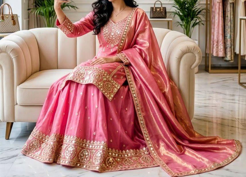 Fendi Silk Sharara Set