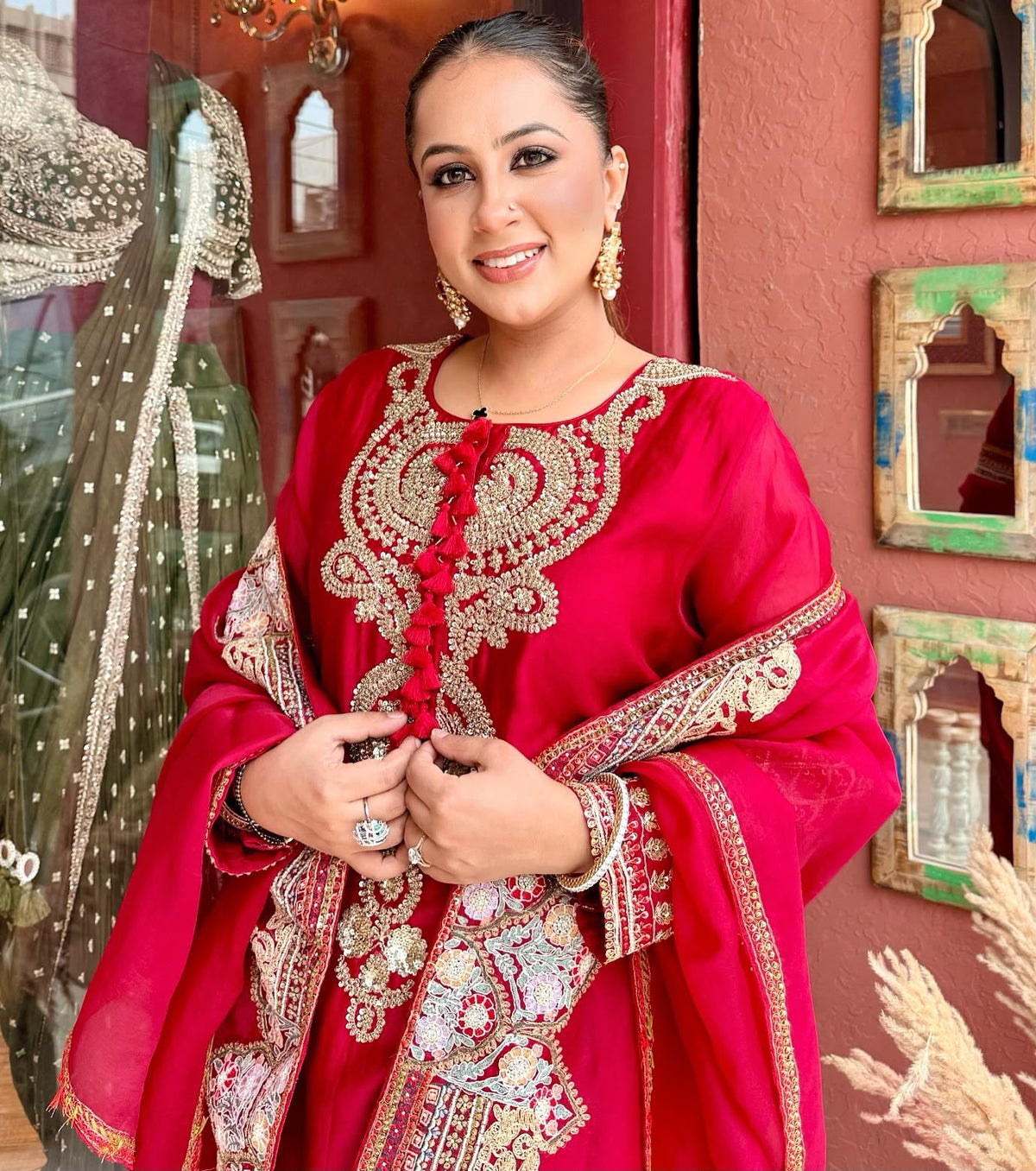 Designer Beads & Sequence Embroidered 3-Piece Set