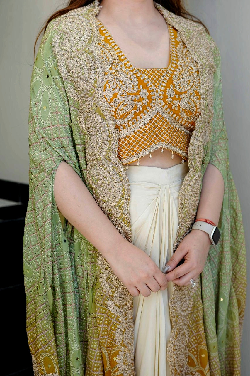 Glamorous Indo-Western 3-Piece Set