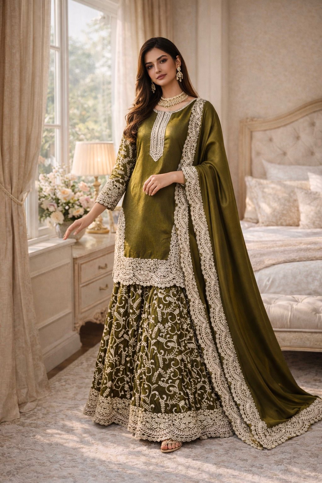 Gorgeous Green Fendi Silk Set