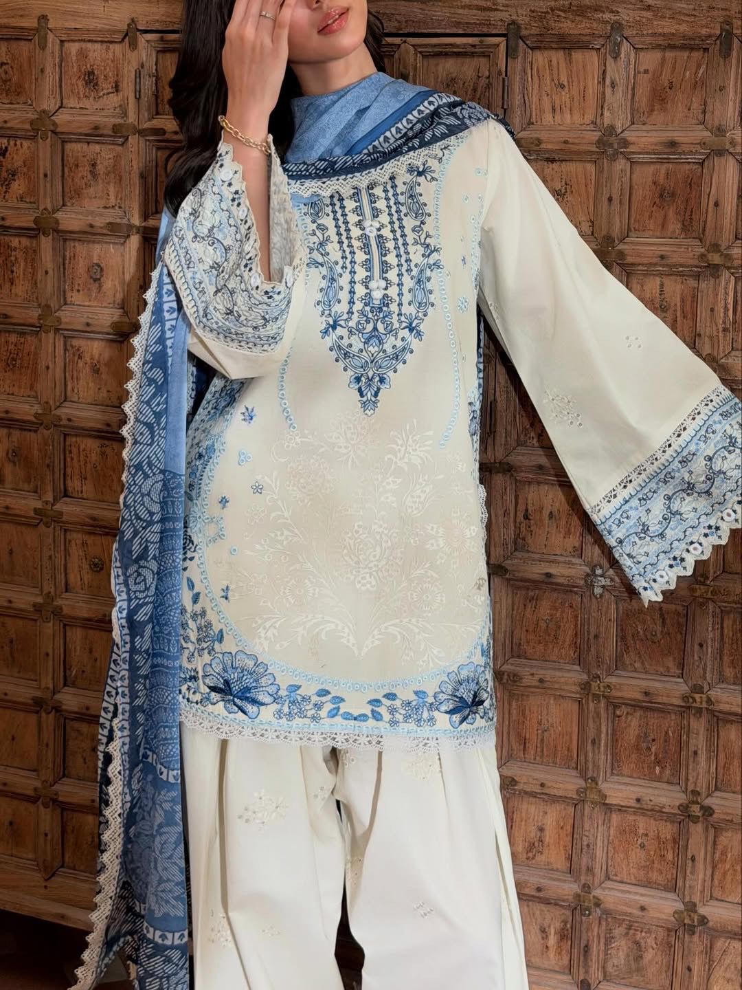 Graceful Satin Rayon Suit Set