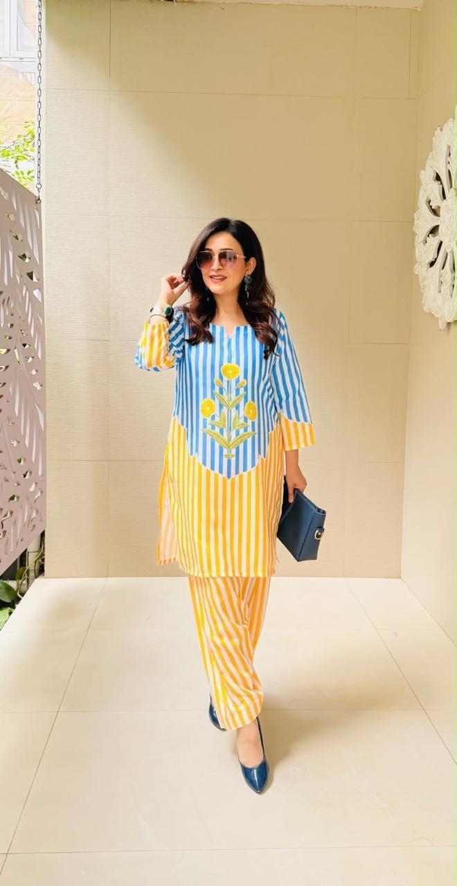 Playful Striped Co-ord Set