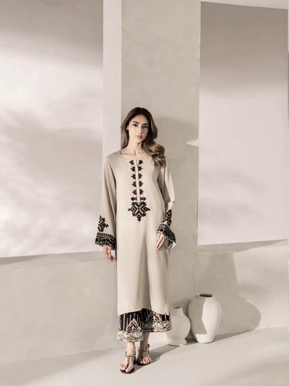 Premium Rayon Satin 3-Piece Suit Set
