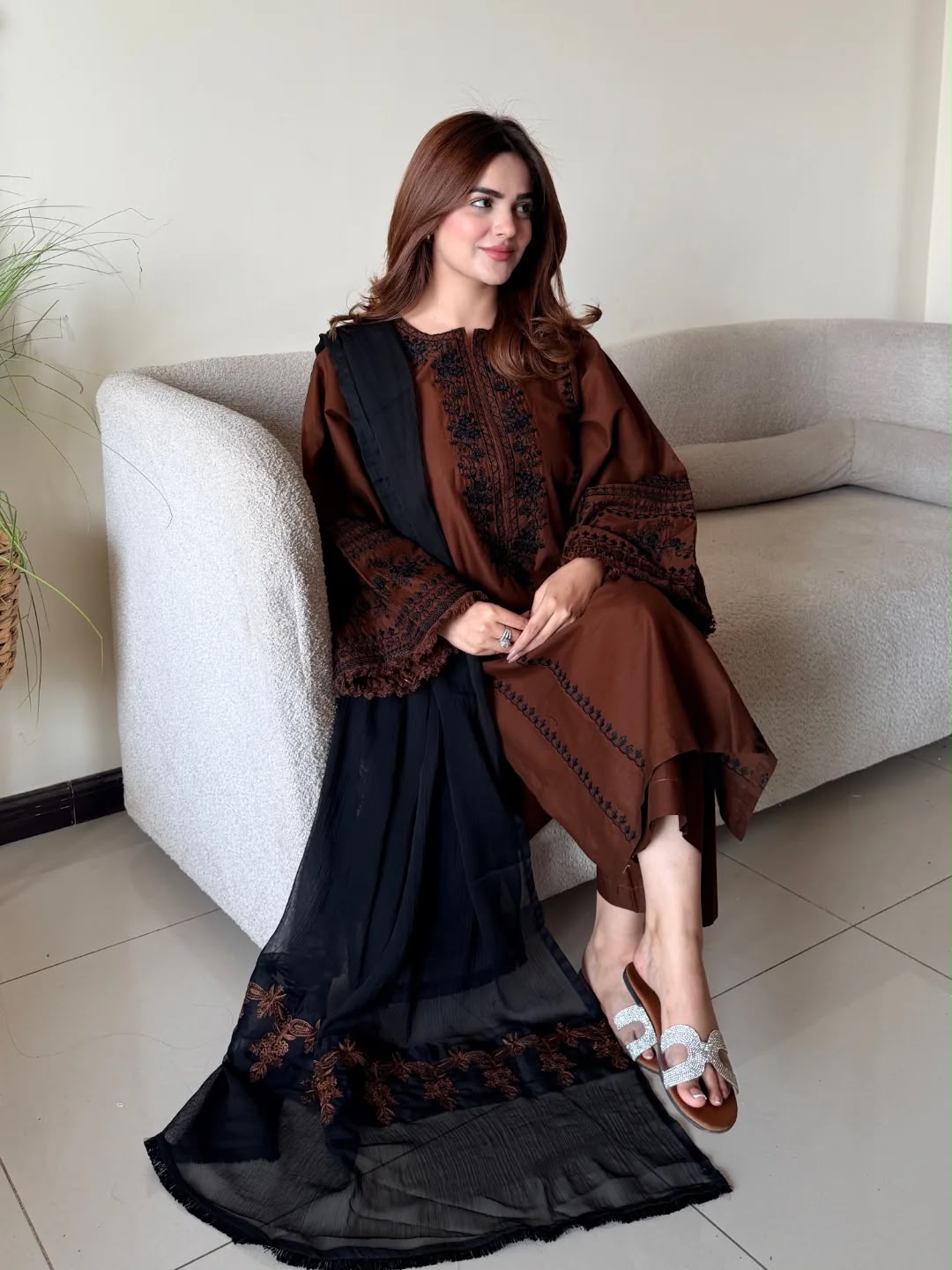 Roman Silk Suit Set