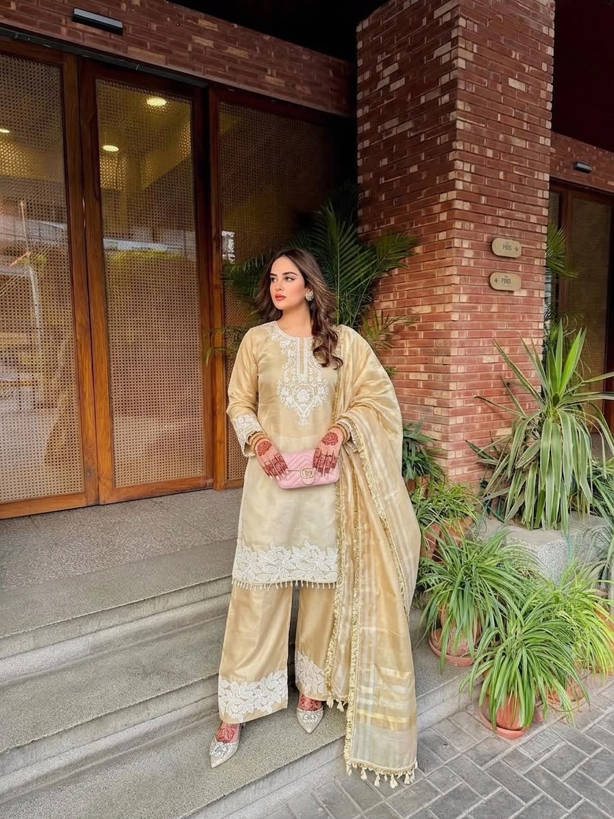 Royal Dual Tone Banarasi Silk Set