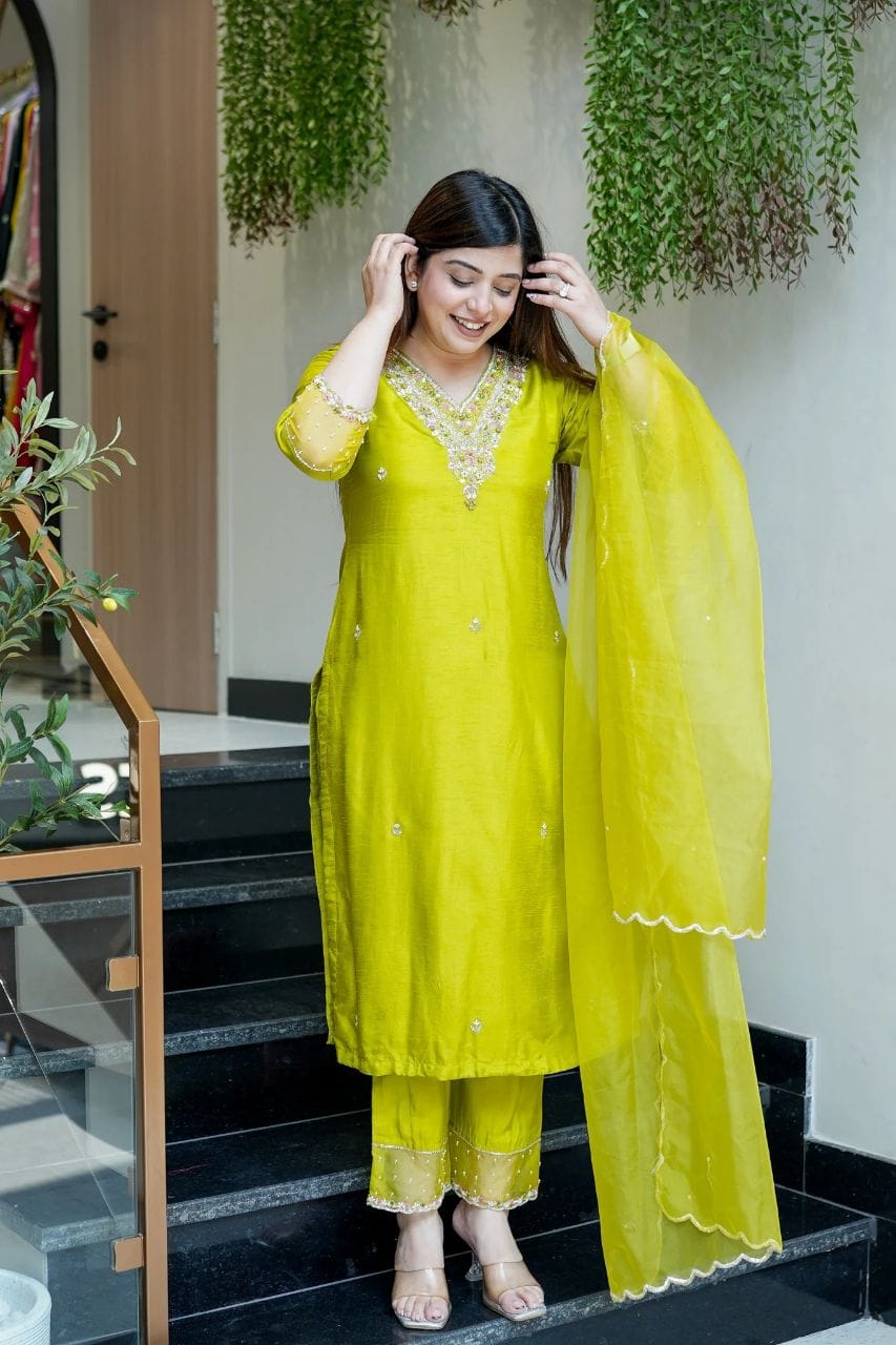 Viscose Chanderi Ensemble