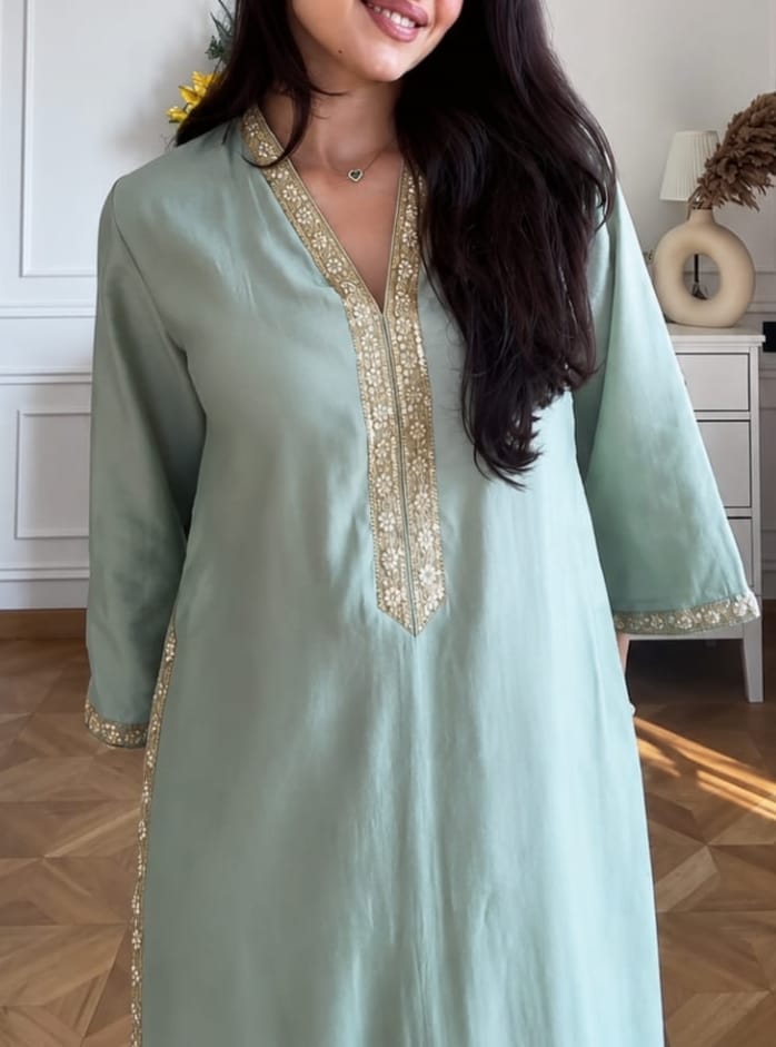 Banana Silk Suit Set