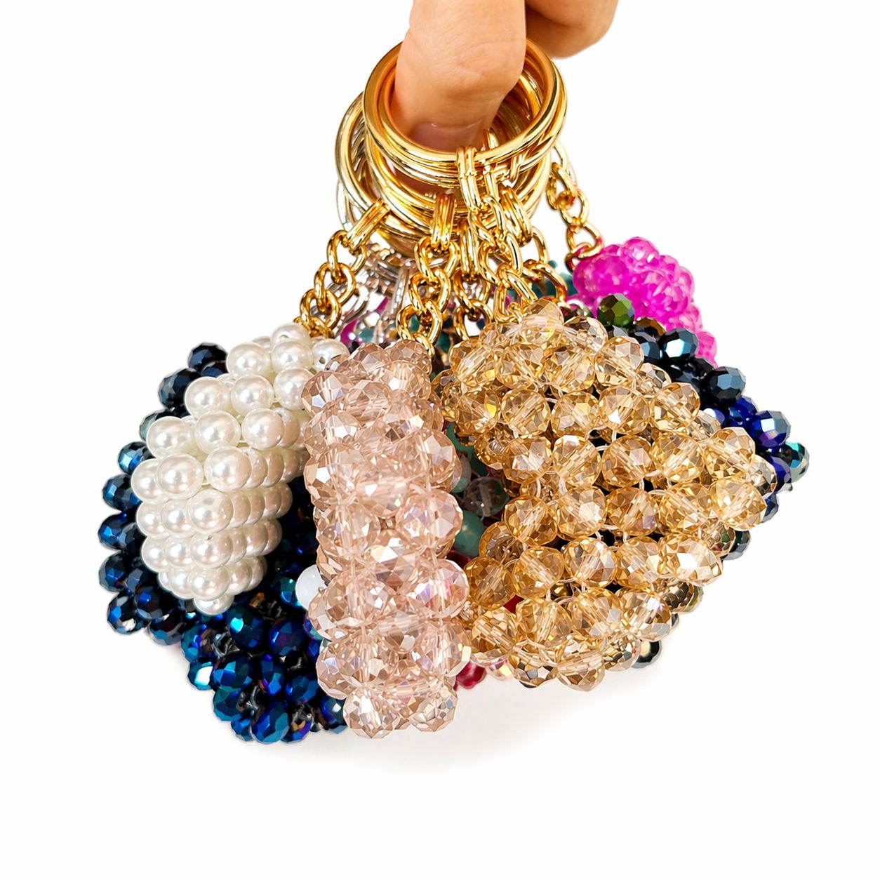 Crystal Heart Keychains