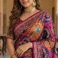 3D Print Roman Silk Saree