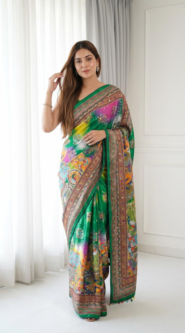 3D Print Peacock Saree
