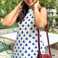 A-line Kurta with Hearts print