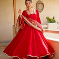 Anarkali in Tabby Silk