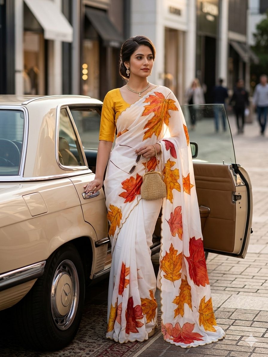 Autumn Elegance Saree