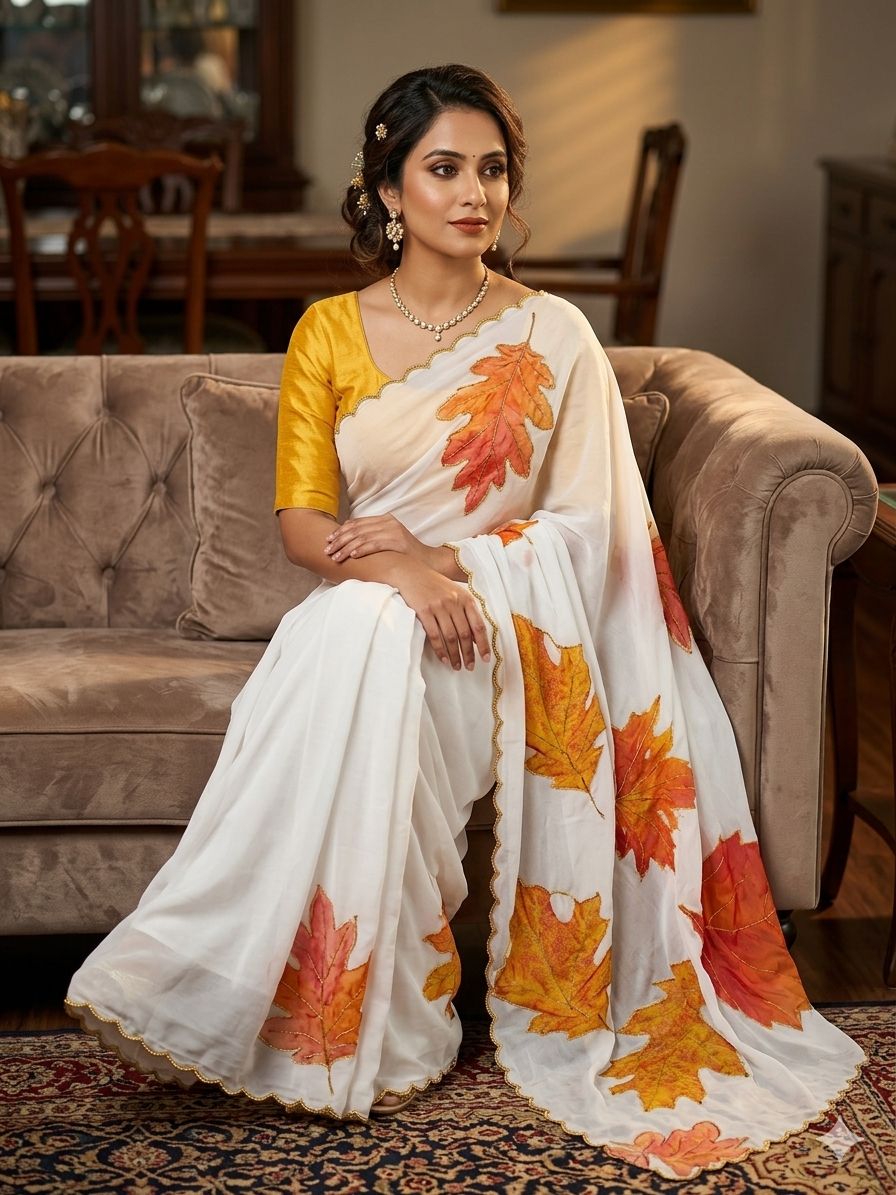 Autumn Elegance Saree