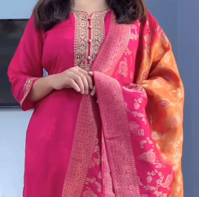 Banarasi Jacquard Suit Set