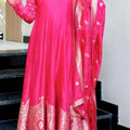 Banarsi Silk Anarkali Set