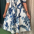 Beautiful Floral Printed Cotton Midi