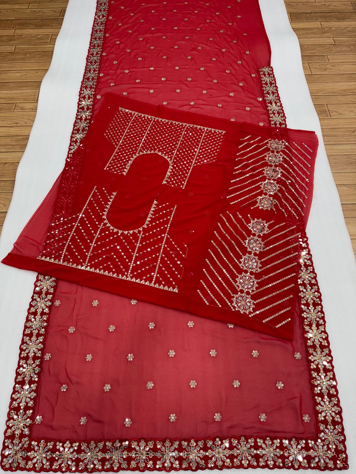 Bollywood Original Mirror Design Saree