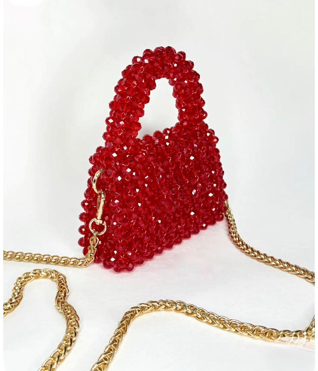 CHERRY DRIP – Mini Crystal Bead Bag
