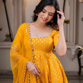 Chanderi Jacquard Anarkali