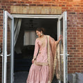 Chinon Silk Kurti & Sharara Set