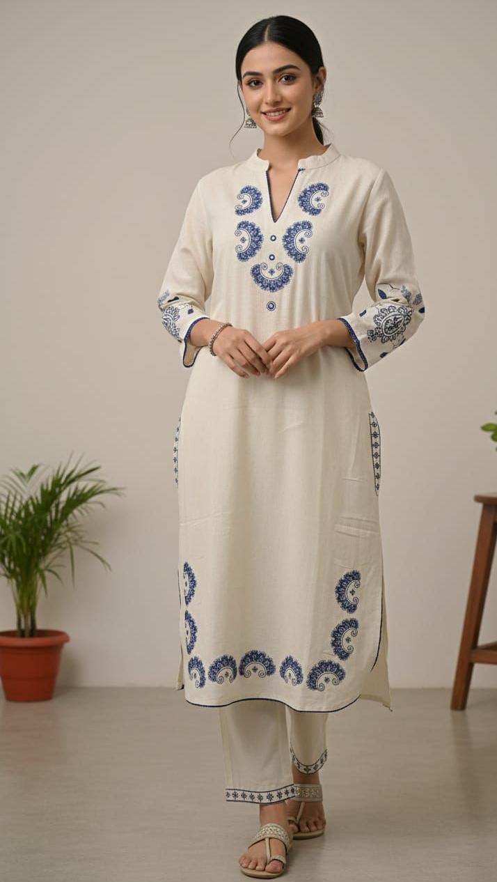Cotton Flex Kurta Pant Set