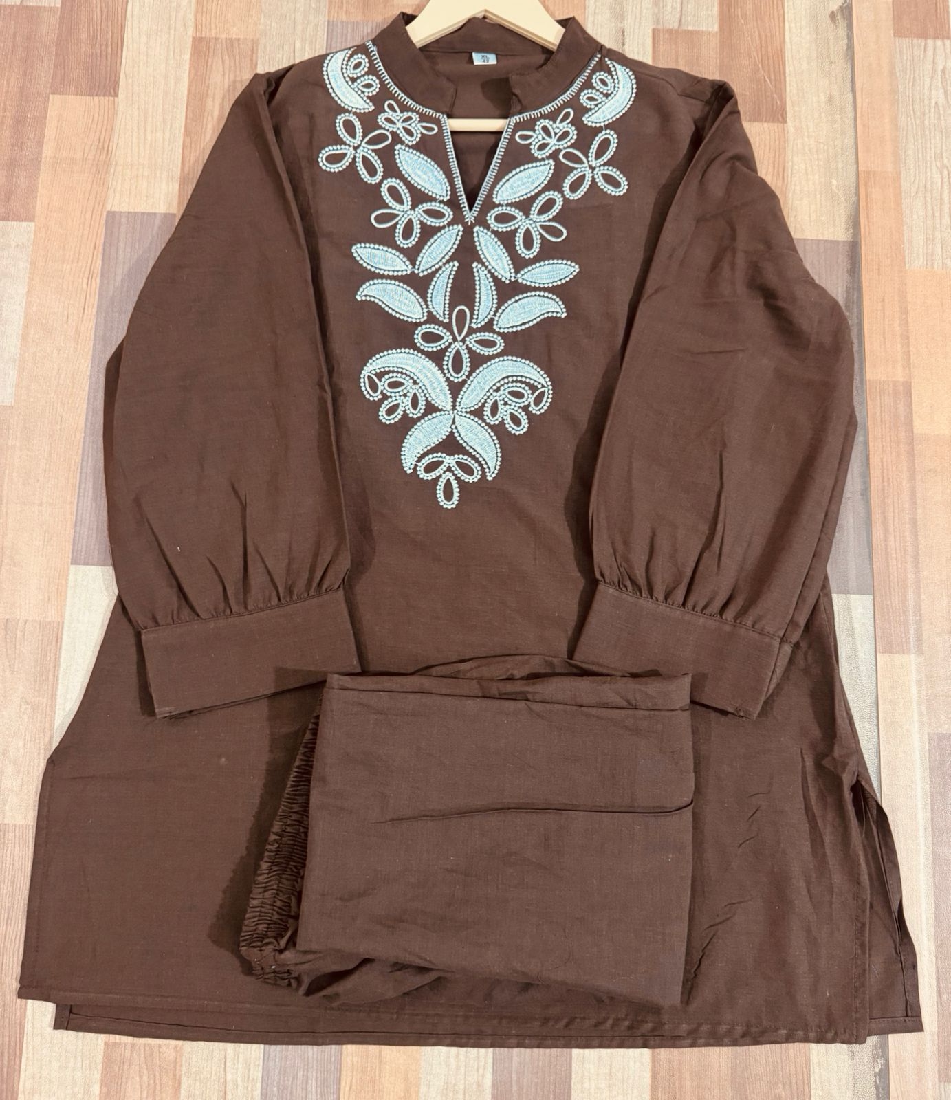 Cotton Embroidered Co-ord Set