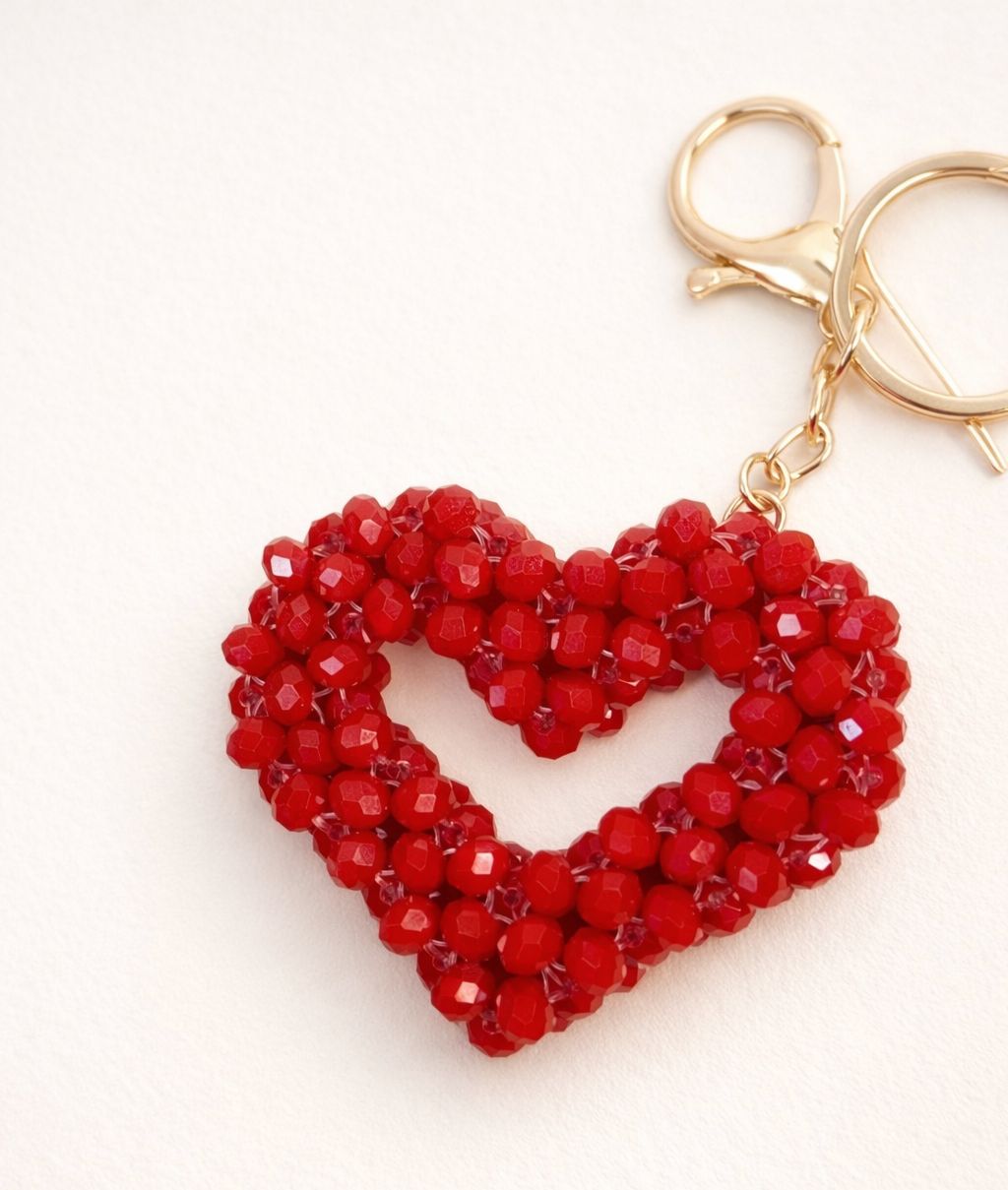 Crystal Heart Keychain
