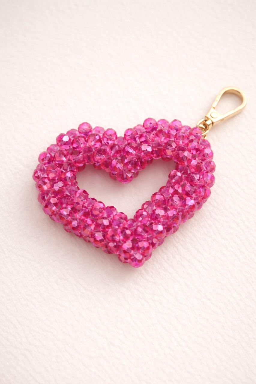 Crystal Heart Keychain