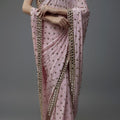 Dazzling Mirrorwork Saree