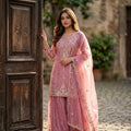 Designer Party Wear Sharara Suit Set