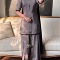 Designer Party Wear Top with Farshi Salwar