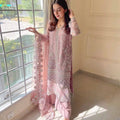Designer Soft Net Sharara Suit Set