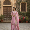 Designer Top–Palazzo with Dupatta Set