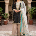 Elegant Crepe Silk Suit
