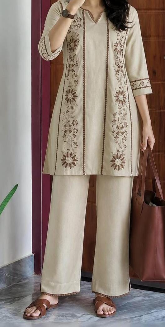 Embroidered Co-ord Set