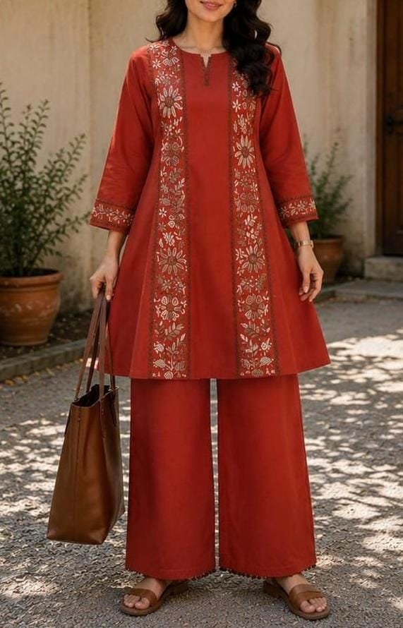 Embroidered Co-ord Set