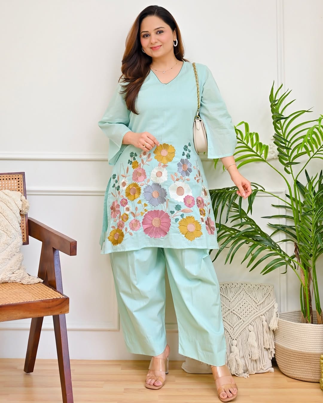 Embroidered Co-ord Set