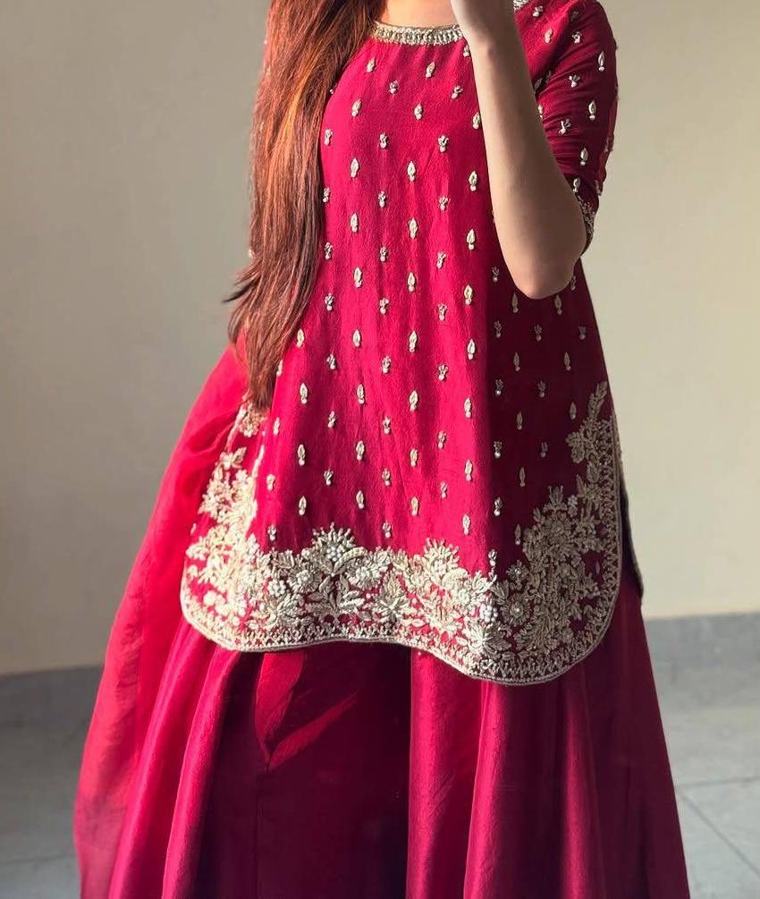 Farshi Kurti-Palazzo with Dupatta Set