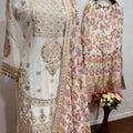 Faux Georgette Sharara Suit Set